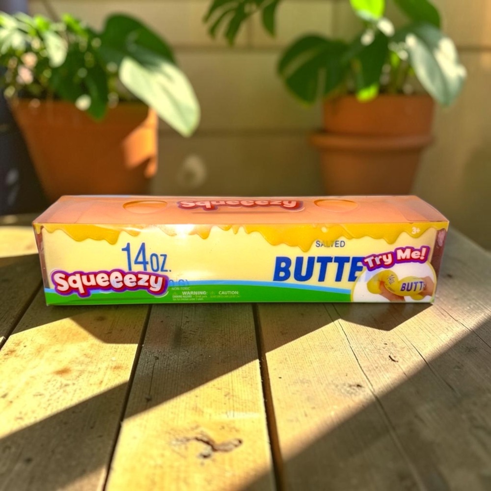Sunny Days Squeeezy Salted Butter Squishy Toy 14oz